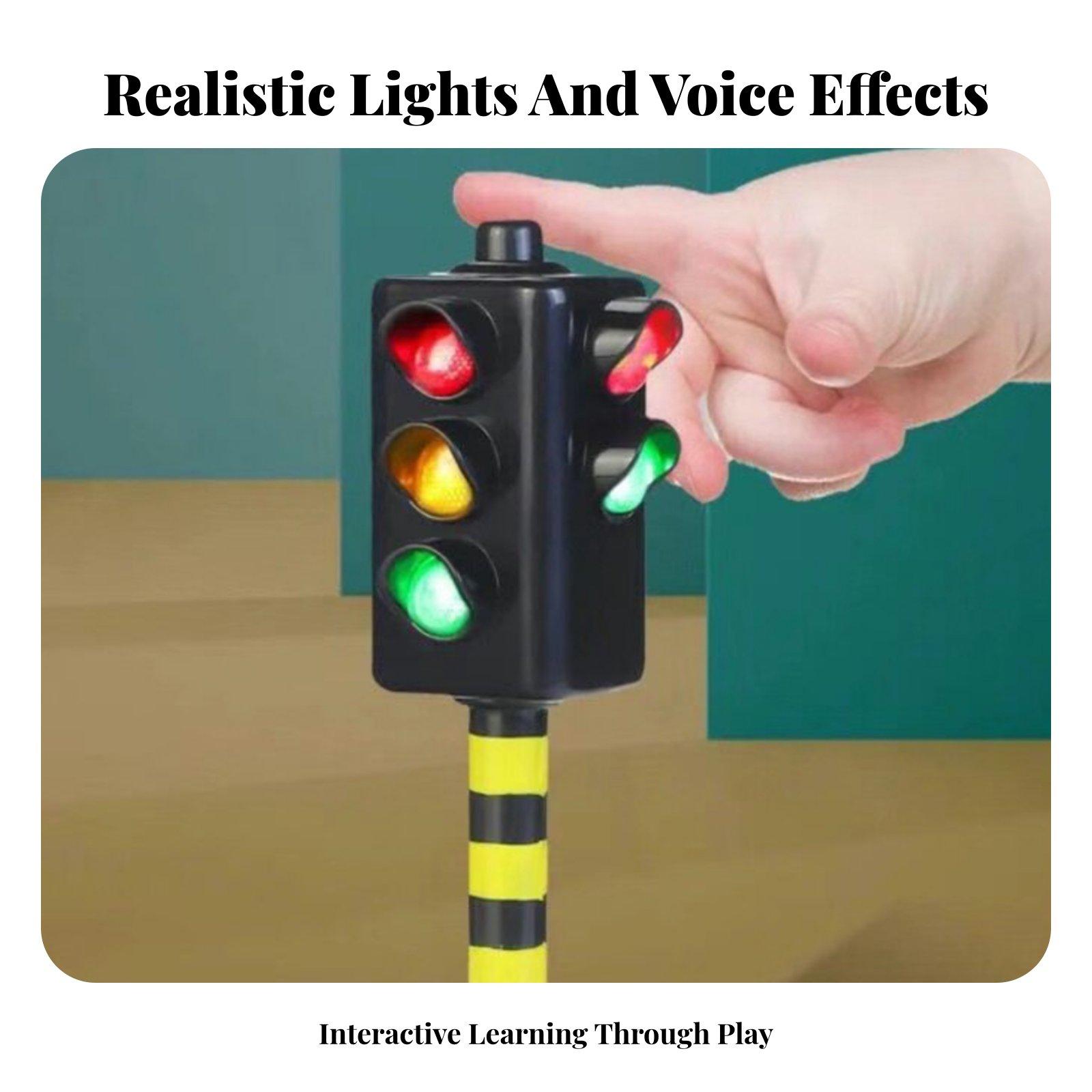 Educational Toys - Semaforo Giocattolo con Funzione Vocale, Lampada