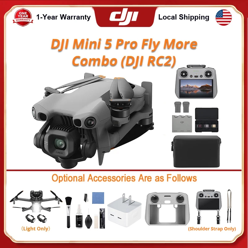 Fpv Brushless Rc Drone 4K - Kit Droni DJI Mini 5 Pro
