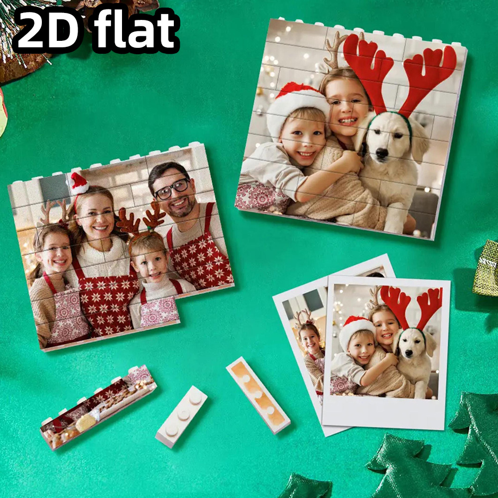 Building Blocks - Blocchi fotografici personalizzati per decorazioni natalizie.