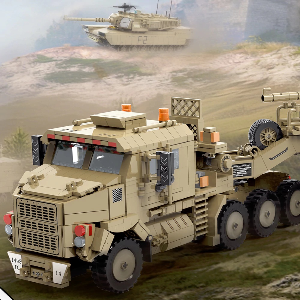 Lego Compatible Military Tank - Set di Blocchi da Costruzione Veicolo