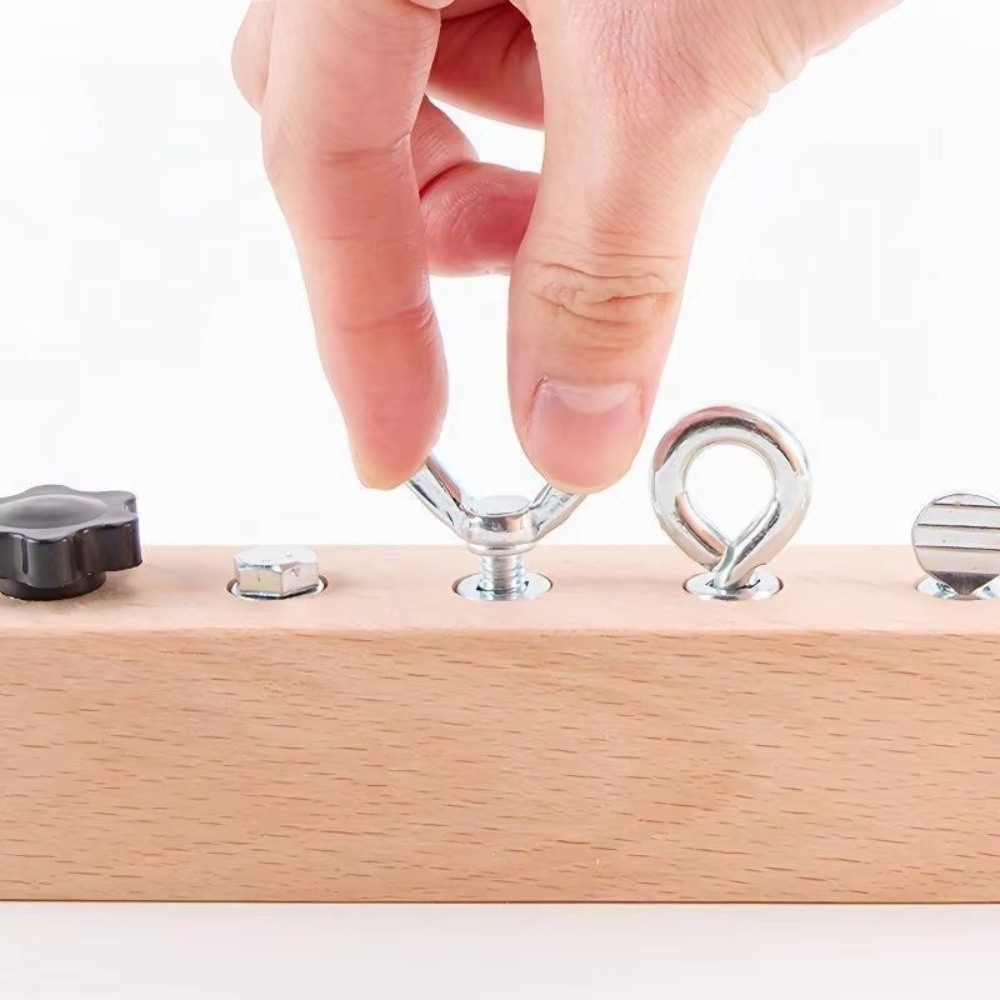 Montessori Wooden Busy Board Toddler - Nuova Tavola delle Attività Portatile Montessori