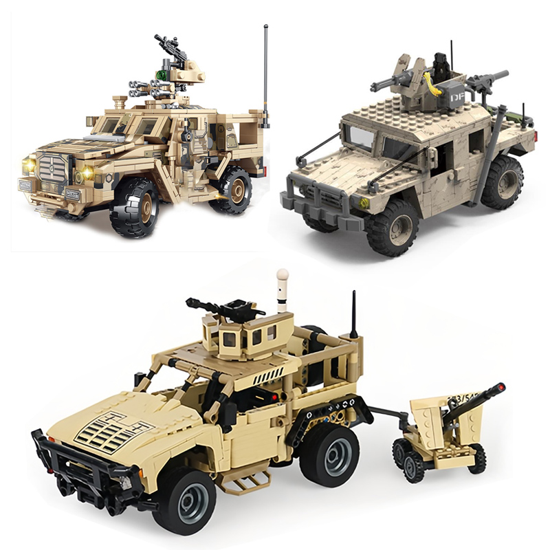 Lego Compatible Military Tank - MOC Militare Hummer Building Block Protezione