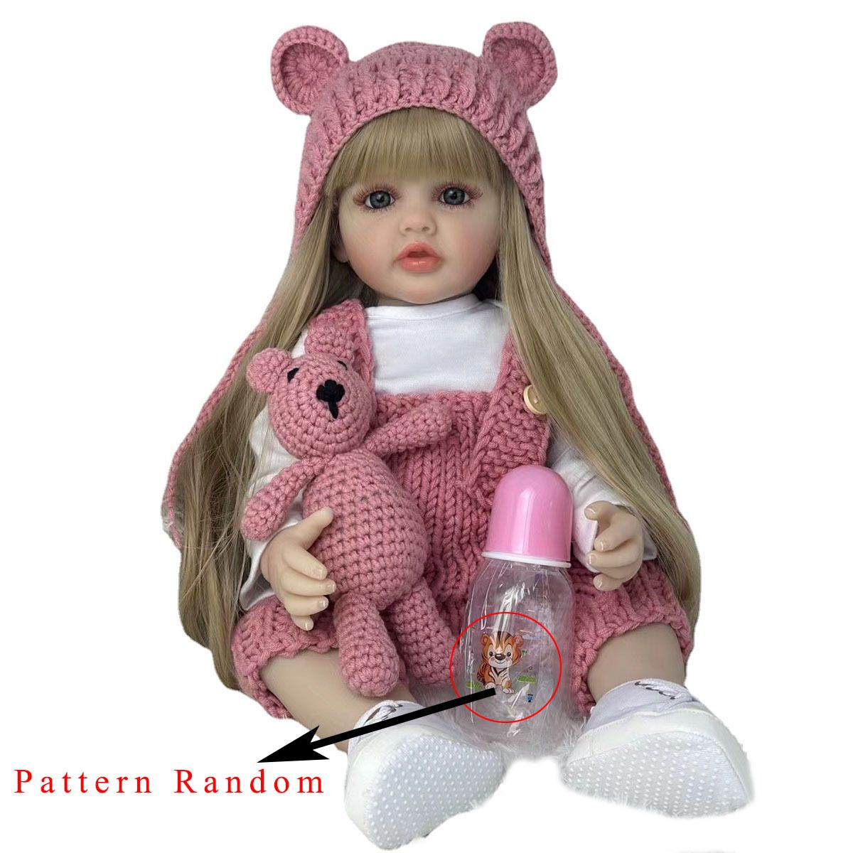 Reborn Baby Doll Silicone Realistic - BZDOLL 55 centimetri 22 pollici Realistico