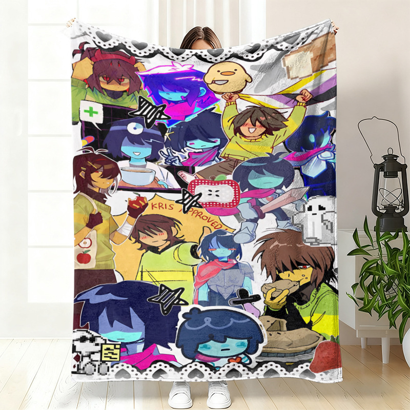 Video Games - Nuova Coperta Deltarune in Pile, Multifunzione