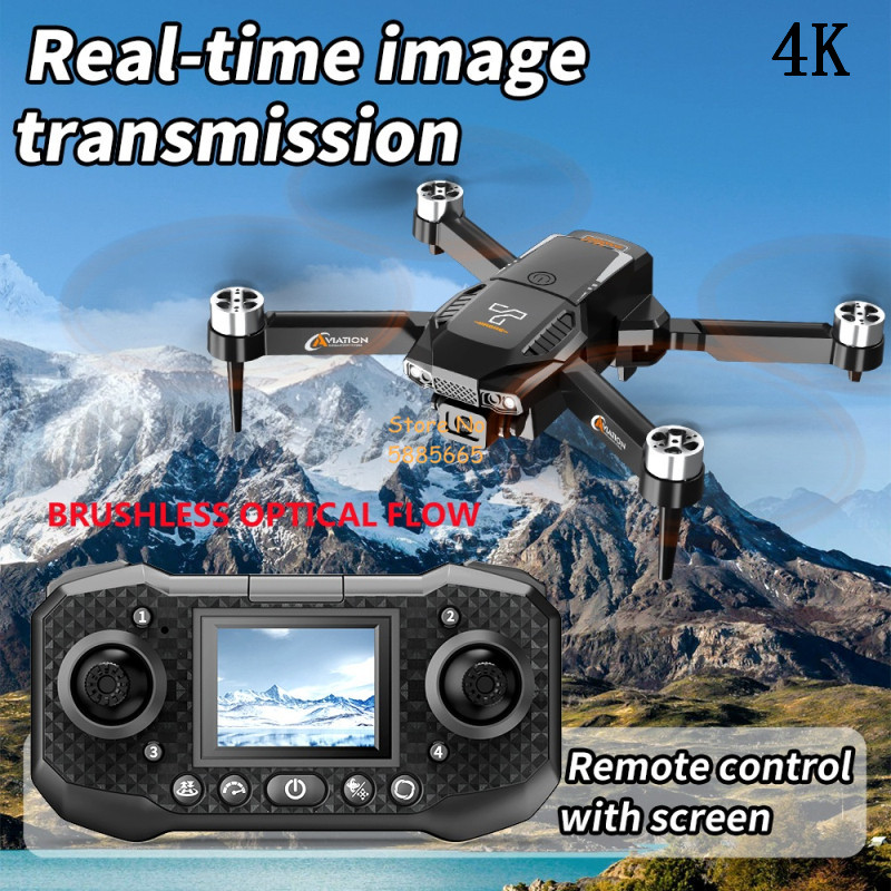 Fpv Brushless Rc Drone 4K - Drone RC con schermo FPV WIFI