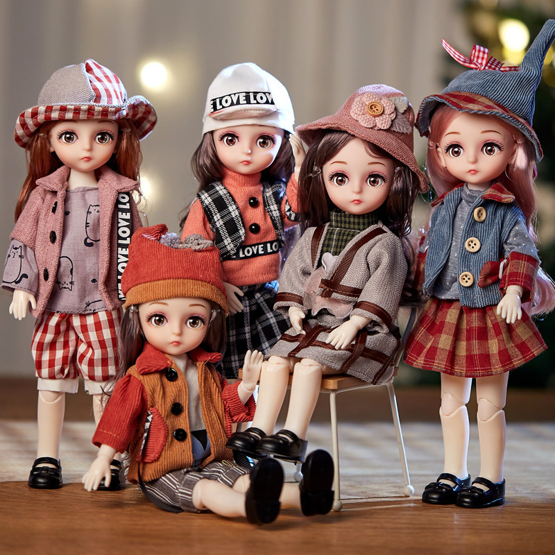 Bjd Doll 1 6 Full Set With Clothes - BJD Doll 1/6 Set completo snodato