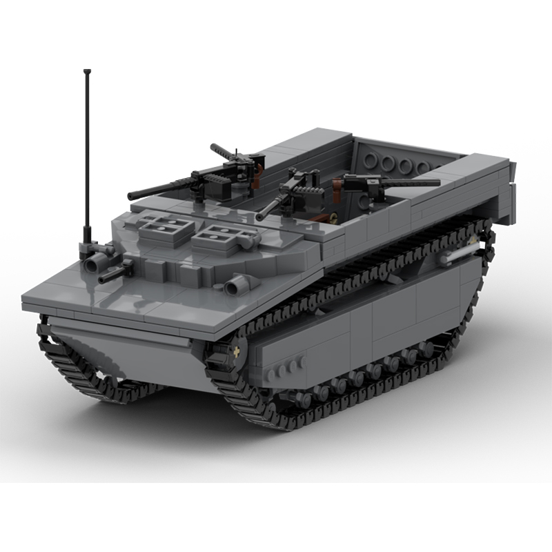 Lego Compatible Military Tank - LVT-4 Modello di Carri Armati Militari