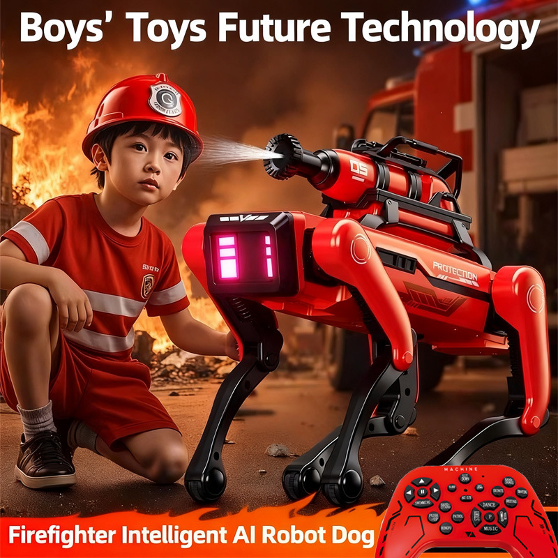 Remote Control Toys - Cane robot AI Robot antincendio intelligente