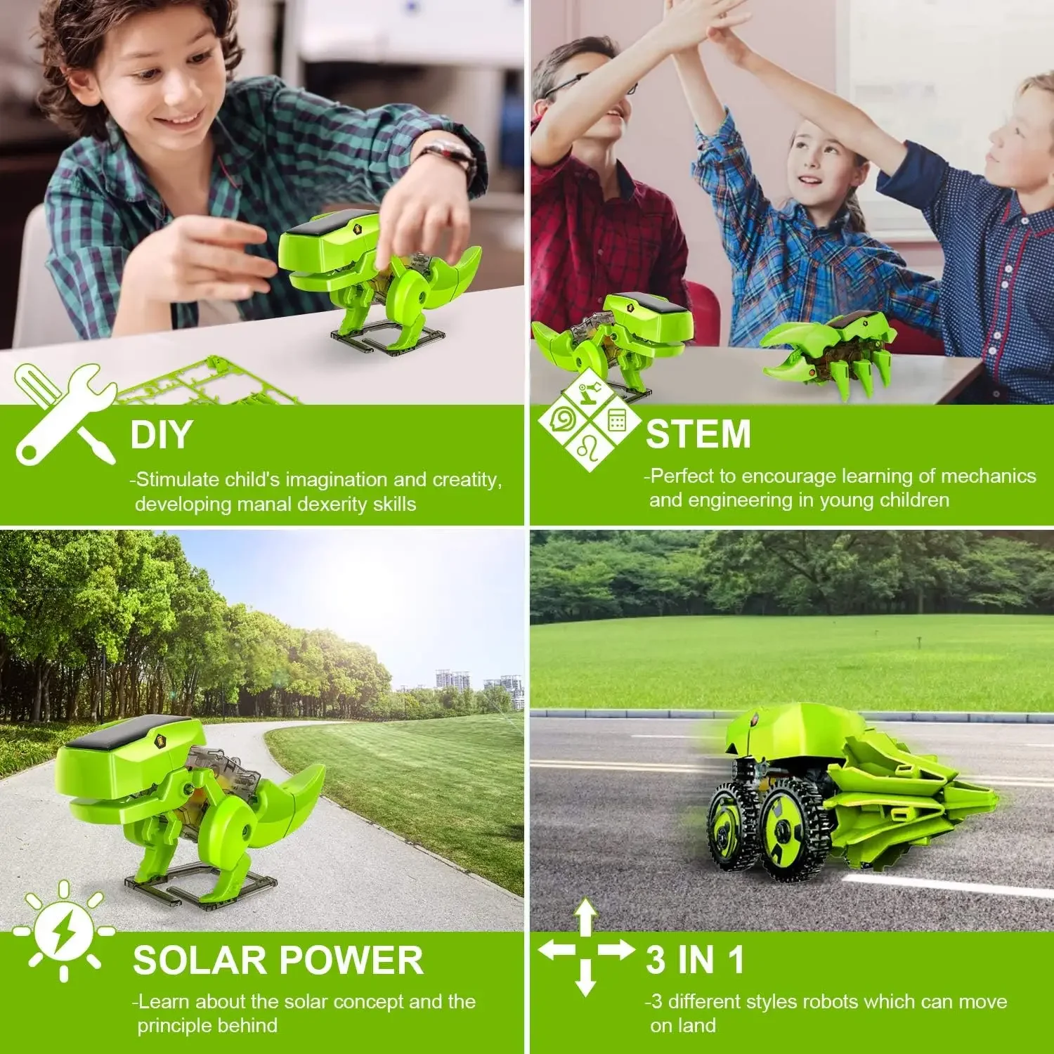 Assemblare il Kit di Robot sol - Stem Solar Robot Kit For Kids recensione e prezzo