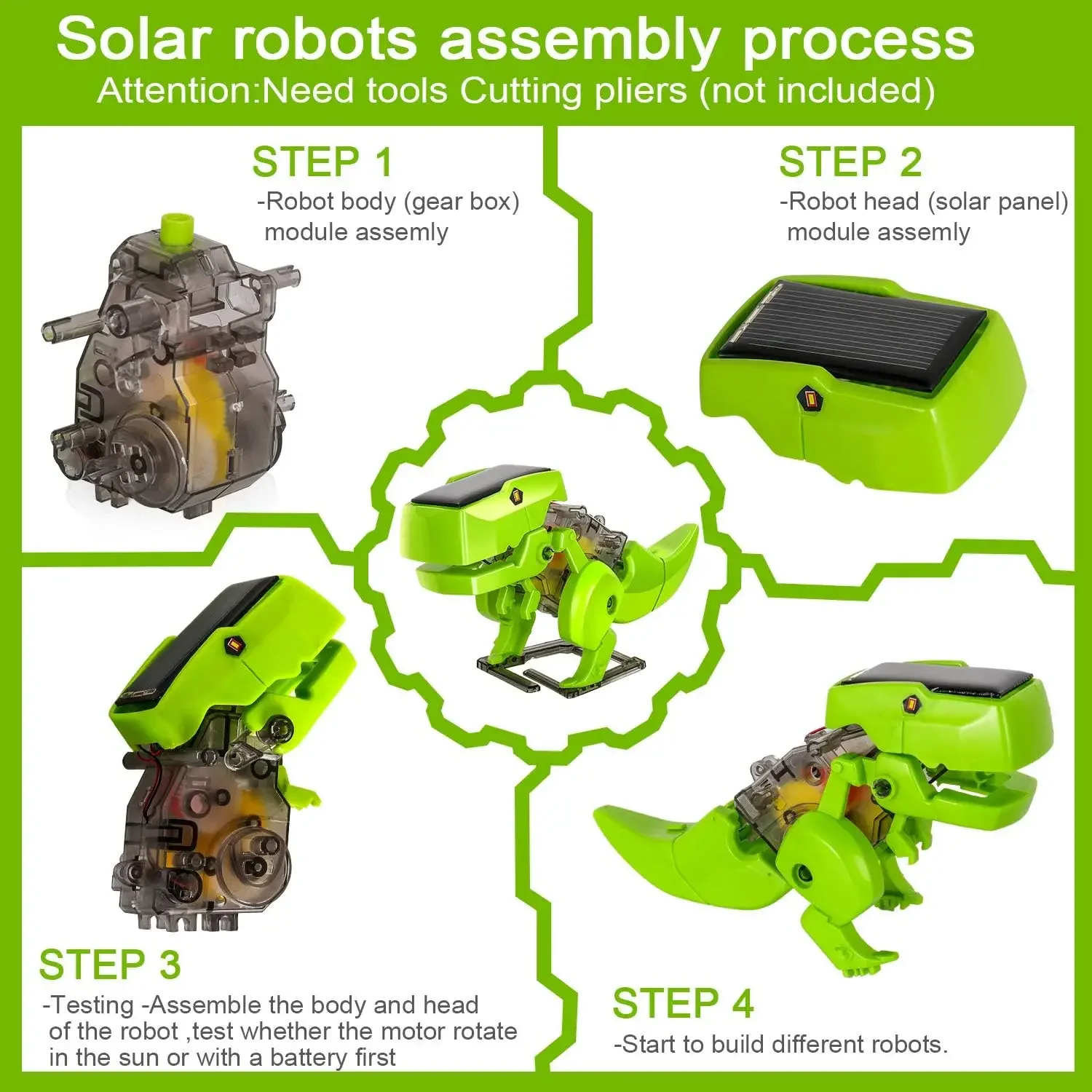 Assemblare il Kit di Robot sol - Stem Solar Robot Kit For Kids recensione e prezzo