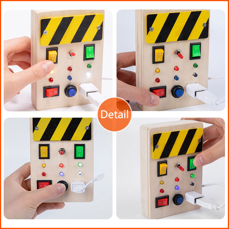 Giocattoli sensoriali da tavol - Montessori Wooden Busy Board Toddler recensione e prezzo