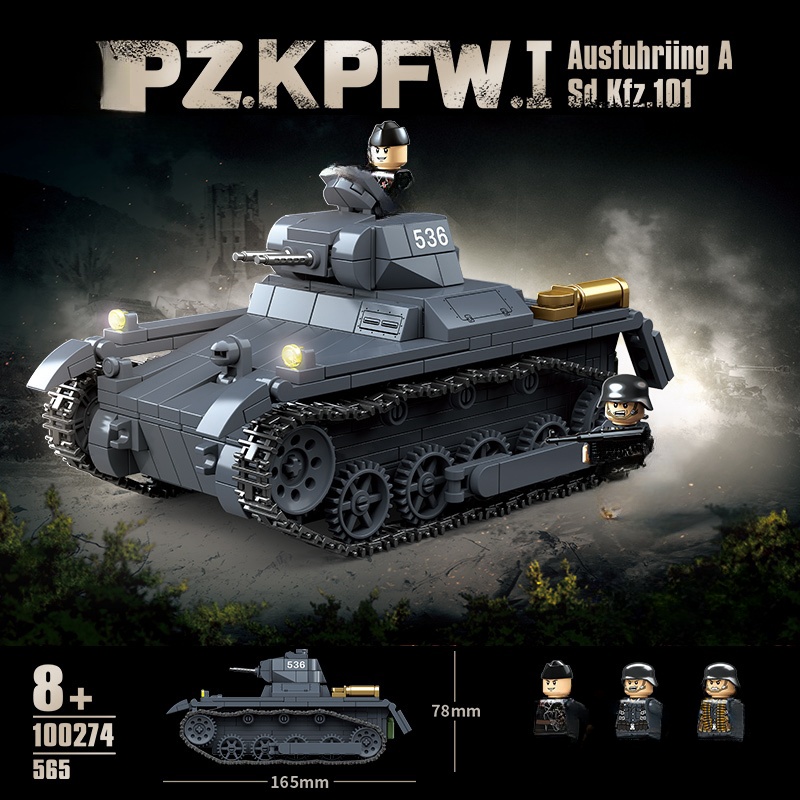 Nuova WW2 Armi Militari Carro  - Lego Compatible Military Tank recensione e prezzo