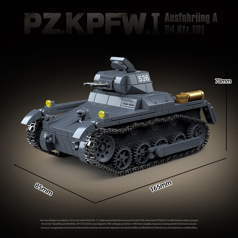 Nuova WW2 Armi Militari Carro  - Lego Compatible Military Tank recensione e prezzo