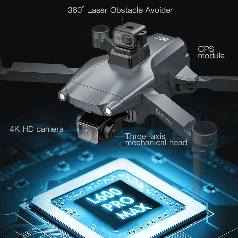 L600 PRO MAX GPS Drone Profess - Fpv Brushless Rc Drone 4K recensione e prezzo