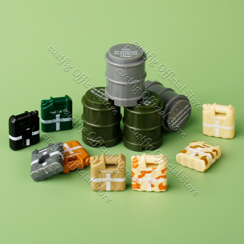 WW2 Militare Tamburo di Olio S - Lego Compatible Military Tank recensione e prezzo