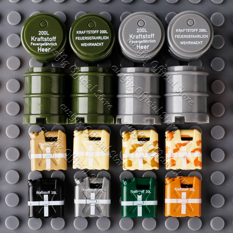 WW2 Militare Tamburo di Olio S - Lego Compatible Military Tank recensione e prezzo