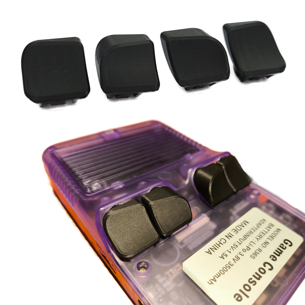 Bottoni posteriori con stampa  - Retro Handheld Game Console R36S recensione e prezzo