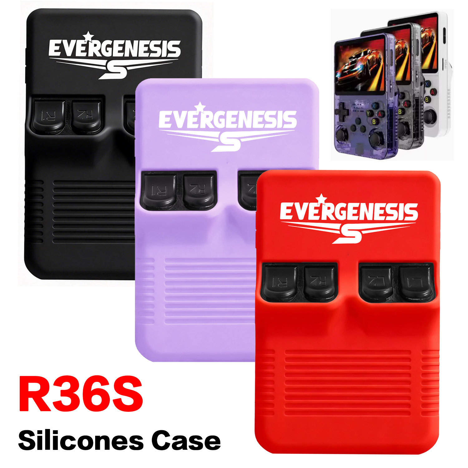 Custodia in silicone R36S per  - Retro Handheld Game Console R36S recensione e prezzo