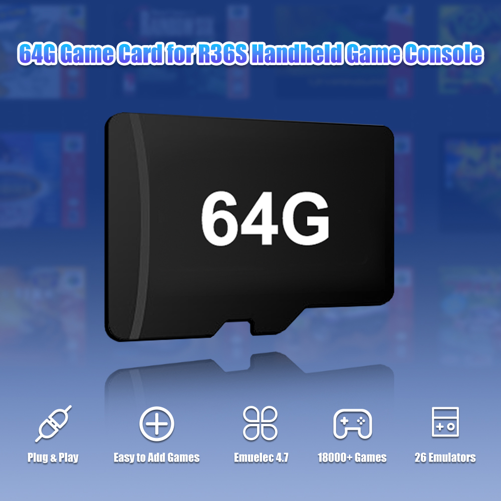 Scheda TF di gioco 64G per con - Retro Handheld Game Console R36S recensione e prezzo