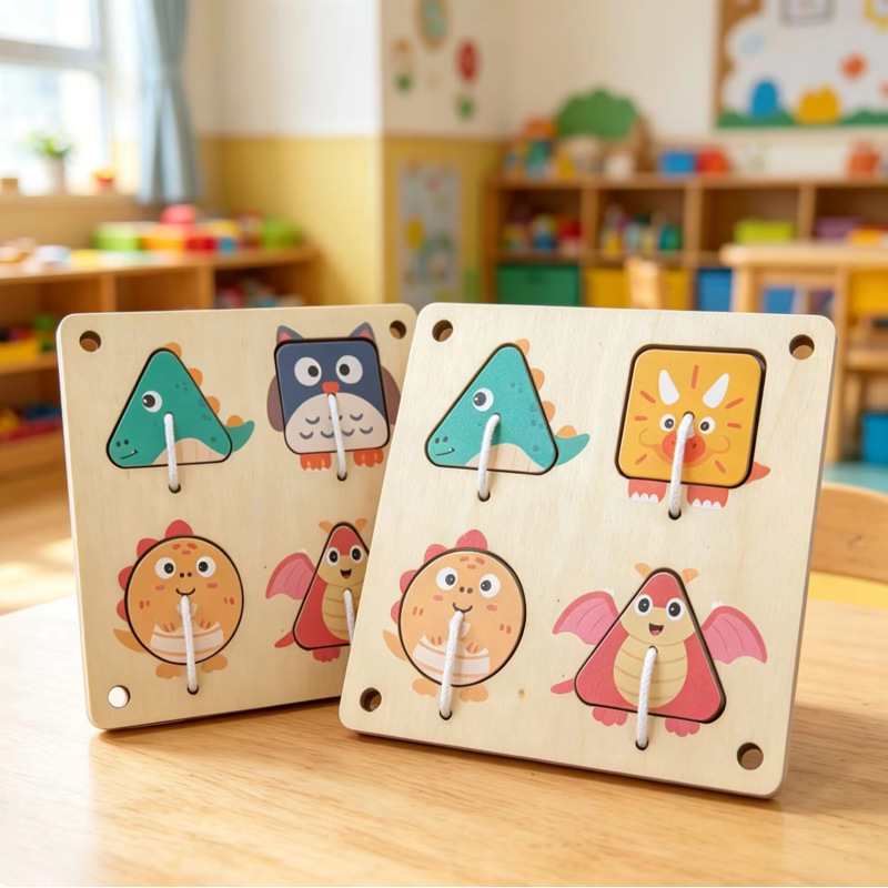 Tavola delle Attività in Legno - Montessori Wooden Busy Board Toddler recensione e prezzo