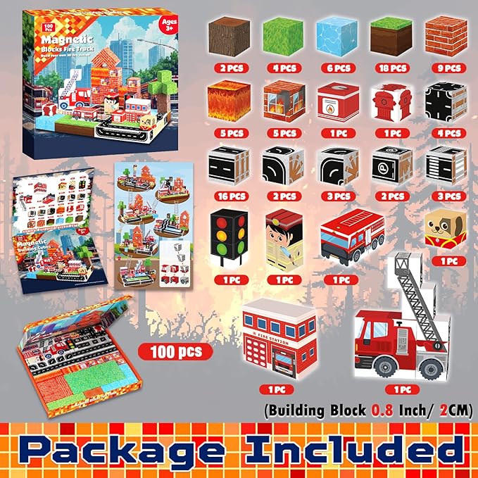 Blocchi magnetici 100 pezzi Co - Magnetic Building Tiles Set 100Pcs recensione e prezzo