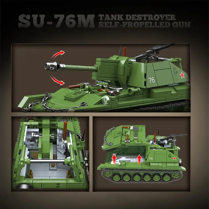 Kit di Costruzione del Caccia  - Lego Compatible Military Tank recensione e prezzo