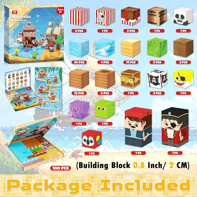 Blocchi magnetici - Set mondia - Magnetic Building Tiles Set 100Pcs recensione e prezzo